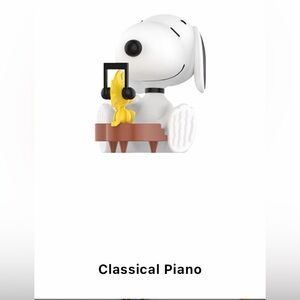 POP MART Peanuts The Best Friends Snoopy & Woodstock Series - Classical Piano